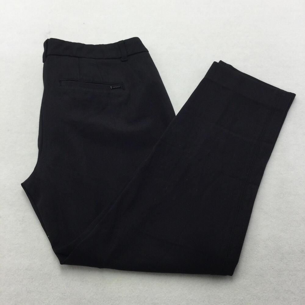 White House Black Market Pants Womens 4R Black Slim Ankle Twill Dress Workwear
